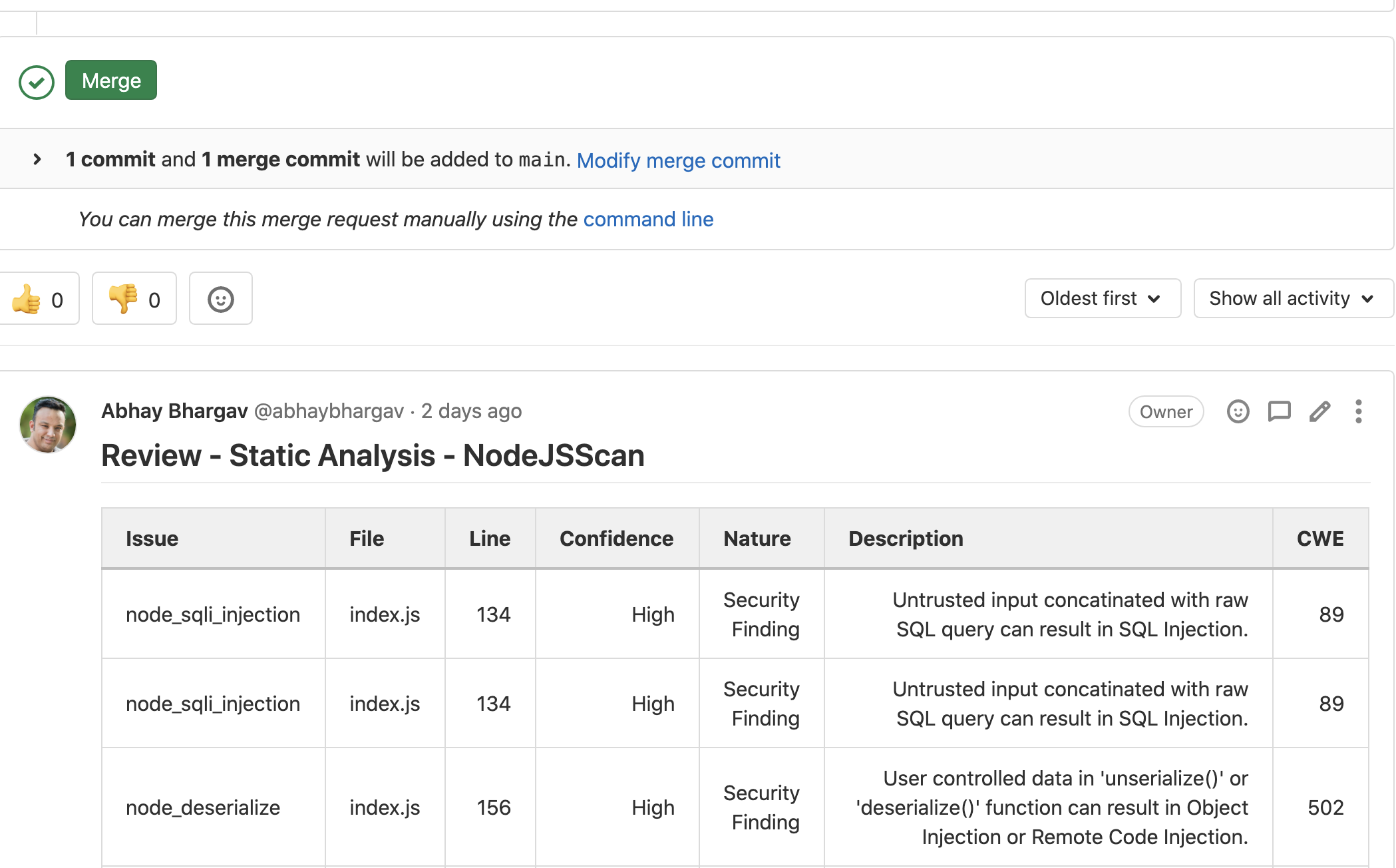 Building a Static Analysis Security Bot with Gitlab